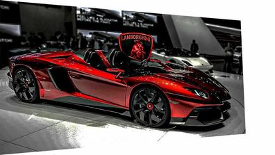 MagicCanvasArt Auto Sportauto Lamborghini Bilder - Hochwertiger Kunstdruck