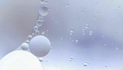 MagicCanvasArt Wasser Wasserblassen Wasserstoff Bilder - Hochwertiger Kunstdruck