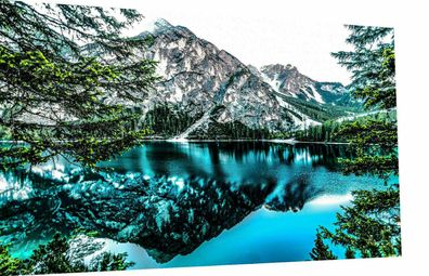 Leinwand Bilder Wandbilder Deko Travel Natur Berge - Hochwertiger Kunstdruck