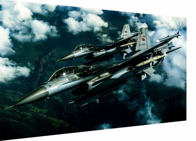Leinwand Bilder Wandbilder Flugzeug Militär Army - Hochwertiger Kunstdruck