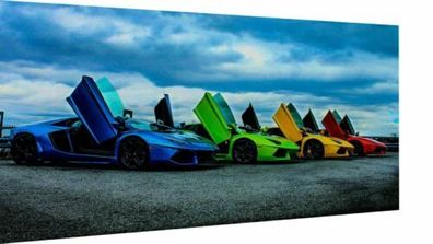 Sportwagen Autos Lamborghini Leinwand Bilder Wandbilder -Hochwertiger Kunstdruck