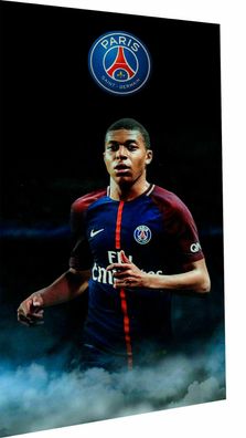 Leinwand Bilder Wandbilder Sport Fußball Kylian Mbappe -Hochwertiger Kunstdruck