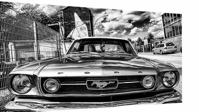 Leinwand Bilder Oldtimer Autos Classic Ford Mustang - Hochwertiger Kunstdruck