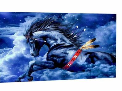 Leinwand Bilder Wandbilder Pferd Pegasus Fantasy - Hochwertiger Kunstdruck
