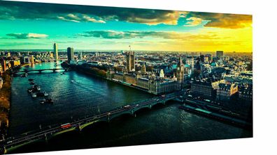 Leinwand Bilder Wandbilder Skylane London GB England - Hochwertiger Kunstdruck