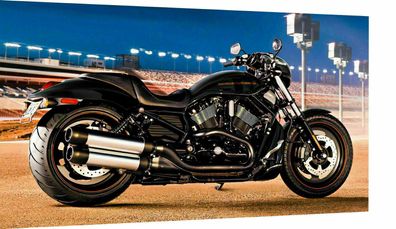 Leinwand Bilder Motorrad Harley davidson Wandbilder - Hochwertiger Kunstdruck