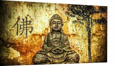 Leinwand Bilder Buddha Glauben Wiedergeburt Wandbilder - Hochwertiger Kunstdruck