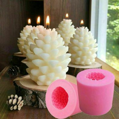 3D Weihnachten Pine Cone Silikon Kerzenform Kerzen Formen DIY Machen Seifenform