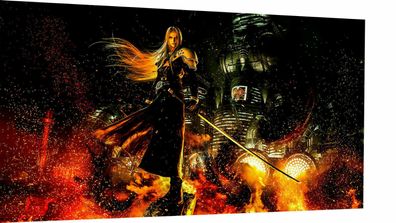 Leinwand Sephiroth Final Fantasy Bilder Wandbilder - Hochwertiger Kunstdruck XXL