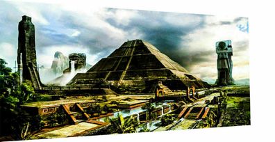 Leinwand Pyramiden Ägypten Baukunst Bilder Wandbilder - Hochwertiger Kunstdruck