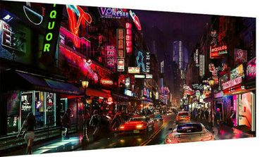 Leinwand Digital Art Gameing City Bilder Wandbilder - Hochwertiger Kunstdruck