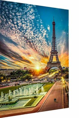 Leinwand Paris Frankreich Eiffelturm Bilder Wandbilder - Hochwertiger Kunstdruck