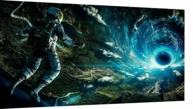 Leinwand Weltraum Astronaut Bilder Wandbilder - Hochwertiger Kunstdruck XXL