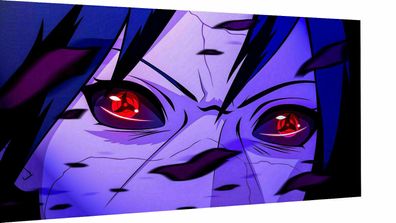 Leinwand Anime Sasuke Naruto Bilder Wandbilder - Hochwertiger Kunstdruck (Gr. Mittel)