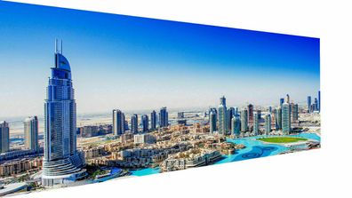 Leinwand Sykline Städte Dubai VAE Bilder Wandbilder - Hochwertiger Kunstdruck