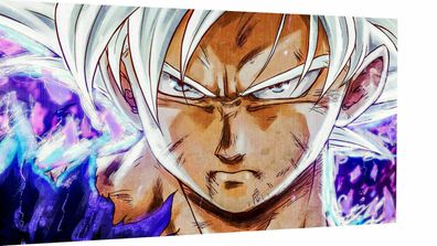 Leinwand Anime DBZ Son Goku Bilder Wandbilder - Hochwertiger Kunstdruck (Gr. Mittel)