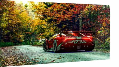Leinwand Sportwagen Lamborghini Autos Bilder Wandbilder -Hochwertiger Kunstdruck