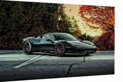 Leinwand Sportwagen Ferrari Autos Bilder Wandbilder - Hochwertiger Kunstdruck
