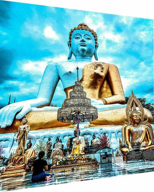 Leinwand Bilder Wandbilder Buddha Religion Geschichte - Hochwertiger Kunstdruck