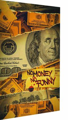 Leinwand Money Geld Dollar Bilder Wandbilder - Hochwertiger Kunstdruck XXL