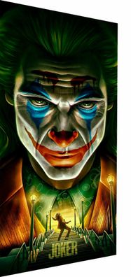 Joker Clown DC Leinwand Bilder Wandbilder - Hochwertiger Kunstdruck (Gr. Mittel)