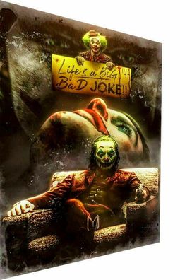 Leinwand Bilder Abstrakt Joker Joke Wandbilder - Hochwertiger Kunstdruck (Gr. Mittel)