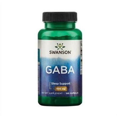 Swanson GABA 750mg 60 Kapseln Pure Entspannung und gesunder Schlaf