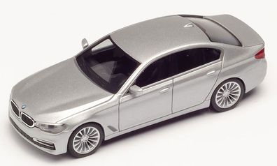 Herpa 430692-002 - BMW 5er Limousine, glaciersilber metallic. 1:87