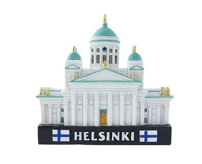 Helsinki Finnland Dom Poly Magnet Souvenir Finland Kathedrale Skandinavien