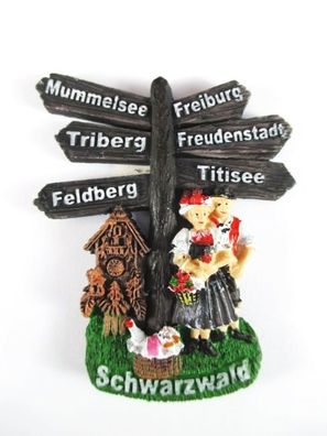 Schwarzwald Souvenir Magnet Poly, Titisee, Freiburg, Feldberg, Triburg ...