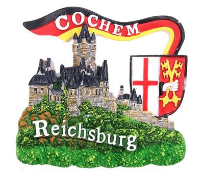 Cochem Magnet Reichsburg Poly Flagge Souvenir Germany