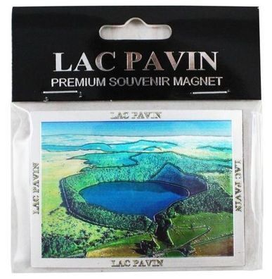 Lac Pavin Magnet Metall Laser Souvenir Frankreich Auvergne Zentralmassiv