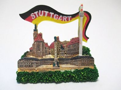 Stuttgart Schlossplatz 3D Poly Fridge Magnet Souvenir Germany