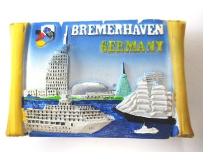 Bremerhaven Magnet Poly Rolle 7 cm , Souvenir Germany, Deutschland, Neu