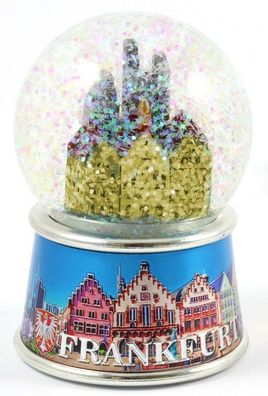 Frankfurt Schneekugel Souvenir Snowglobe Germany Römer Mainhattan