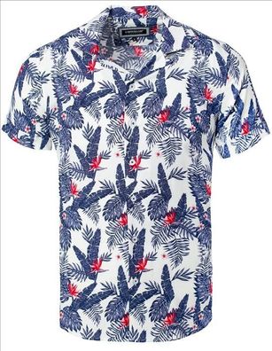 Carisma Herren Hawaii Hemd, Hemd mit Palmen Hawaii Kurzarmhemd