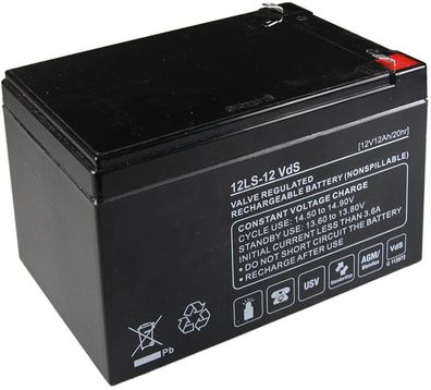 Q-Batteries - 12LS-12 - 12 Volt 12000mAh Pb