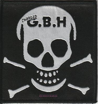 Charged G.B.H. Skull Aufnäher Patch NEU & Official!