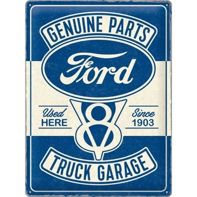 Ford Blechschild Metall Schild 40 cm V8 Truck Garage Special