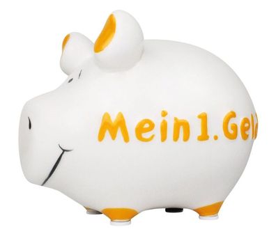 Mein 1. Geld Sparschwein Spardose 12 cm Motiv Money Kleinschwein Keramik