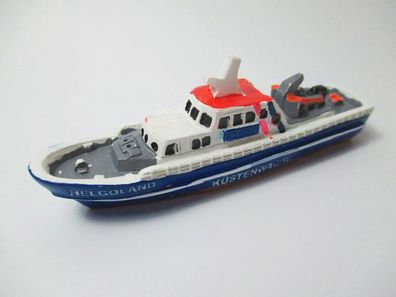 Schiff Boot Polizei Helgoland Nordsee Insel 10 cm Poly Modell Neu