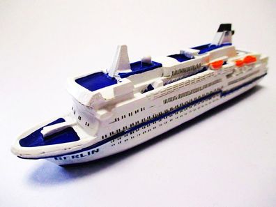 Schiff Modell Kreuzfahrtschiff MS Berlin 12 cm Polyresin Cruise Ship NEU