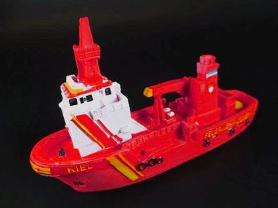 Schiff Boot Feuer Ölwehrschiff Kiel 12 cm Polyresin Ship Modell