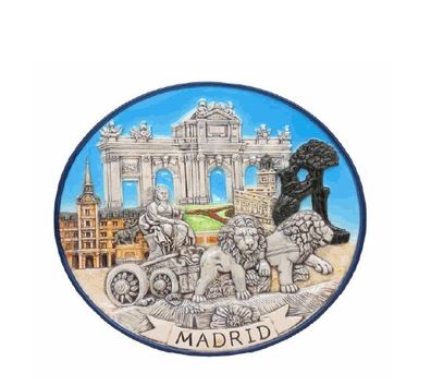 Madrid Sammel Teller Keramik 16 cm Souvenir Spanien Espana