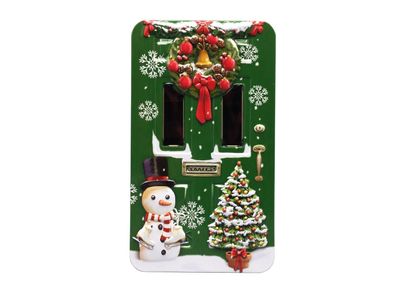 Türdose Fenster Christmas grün Blechdose Gebäckdose Vorratsdose 20 cm