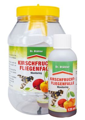 Dr. Stähler Kirschfruchtfliegenfalle 1 Falle + 1 Flasche Lockstoff (125 ml)