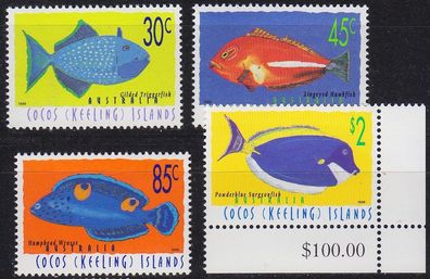 KOKOS COCOS Keeling Islands [1996] MiNr 0350-53 ( * */ mnh ) Fische