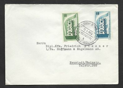 FDC BRD Europamarken 15.9.1956 selten