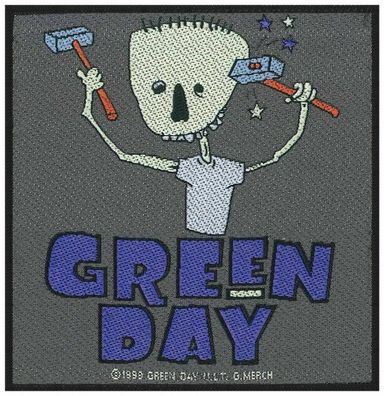 Green Day Hammer Face official Aufnäher Patch Rock Punk