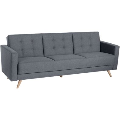Sofa 3-Sitzer mit Bettfunktion Karisa Buche/ denim 21923